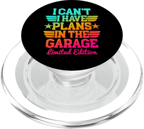 Ich kann nicht, ich habe Pläne in der Garage, Automechaniker zum Vatertag PopSockets PopGrip für MagSafe Ich kann nicht, ich habe Pläne in der Garage, Automechaniker zum Vatertag PopSockets PopGrip für MagSafe von Funny Fathers Day Garage Car Mechanics Husband Co.
