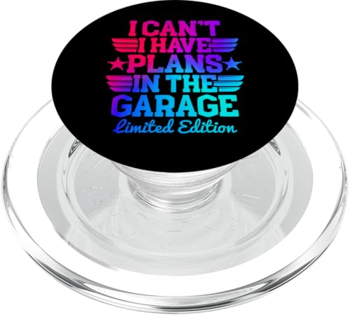 Ich kann nicht, ich habe Pläne in der Garage, Automechaniker zum Vatertag PopSockets PopGrip für MagSafe Ich kann nicht, ich habe Pläne in der Garage, Automechaniker zum Vatertag PopSockets PopGrip für MagSafe von Funny Fathers Day Garage Car Mechanics Husband Co.