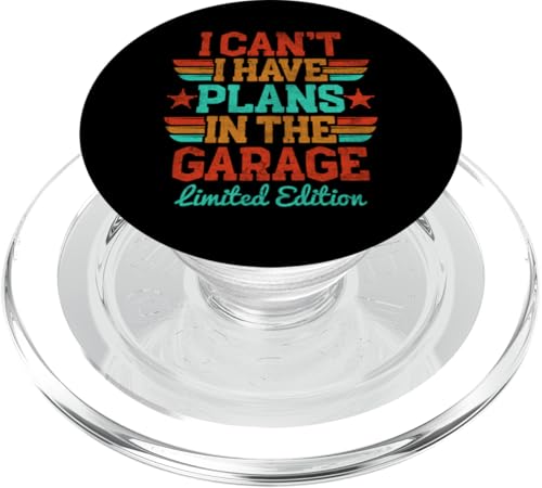 Ich kann nicht, ich habe Pläne in der Garage, Automechaniker zum Vatertag PopSockets PopGrip für MagSafe Ich kann nicht, ich habe Pläne in der Garage, Automechaniker zum Vatertag PopSockets PopGrip für MagSafe von Funny Fathers Day Garage Car Mechanics Husband Co.