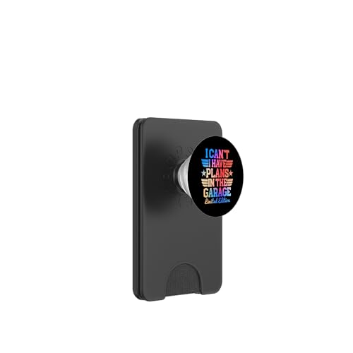 Ich kann nicht, ich habe Pläne in der Garage, Automechaniker zum Vatertag PopSockets PopWallet für MagSafe Ich kann nicht, ich habe Pläne in der Garage, Automechaniker zum Vatertag PopSockets PopWallet für MagSafe von Funny Fathers Day Garage Car Mechanics Husband Co.
