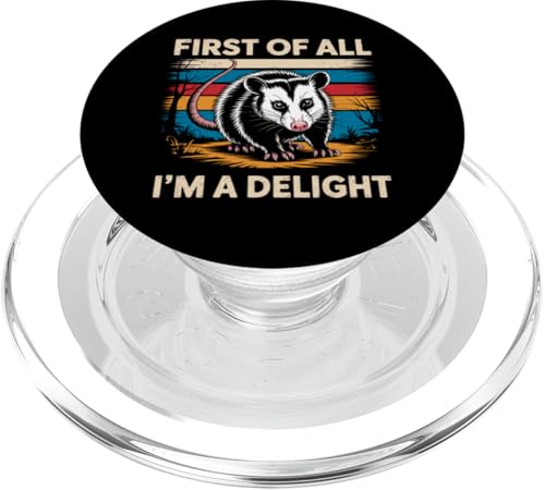 First Of All I'm A Delight Opossum First Of All I'm A Delight PopSockets PopGrip für MagSafe First Of All I'm A Delight Opossum First Of All I'm A Delight PopSockets PopGrip für MagSafe von Funny First Of All Im A Delight Gifts
