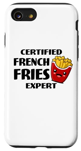 Zertifizierter Pommes-Experte für Fast Food-Liebhaber Pommes Frites Hülle für iPhone SE (2020) / 7 / 8 von Funny Food Pun Wordplay Cute and Adorable Food