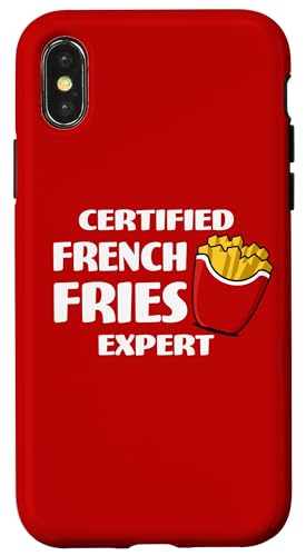 Zertifizierter Pommes-Experte für Fast Food-Liebhaber Pommes Frites Hülle für iPhone X/XS Zertifizierter Pommes-Experte für Fast Food-Liebhaber Pommes Frites Hülle für iPhone X/XS von Funny Food Pun Wordplay Cute and Adorable Food