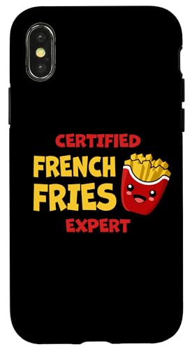 Zertifizierter Pommes-Experte für Fast Food-Liebhaber Pommes Frites Hülle für iPhone X/XS von Funny Food Pun Wordplay Cute and Adorable Food