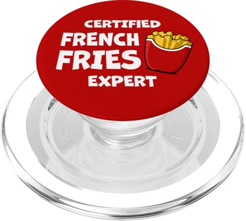 Zertifizierter Pommes-Experte für Fast Food-Liebhaber Pommes Frites PopSockets PopGrip für MagSafe Zertifizierter Pommes-Experte für Fast Food-Liebhaber Pommes Frites PopSockets PopGrip für MagSafe von Funny Food Pun Wordplay Cute and Adorable Food