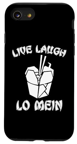 Live Laugh Lo Mein T-Shirt Lustig Spruch Nudeln Chinesisches Essen Hülle für iPhone SE (2020) / 7 / 8 von Funny Food Shirt & Funny Food T-Shirts