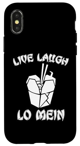 Live Laugh Lo Mein T-Shirt Lustig Spruch Nudeln Chinesisches Essen Hülle für iPhone X/XS Live Laugh Lo Mein T-Shirt Lustig Spruch Nudeln Chinesisches Essen Hülle für iPhone X/XS von Funny Food Shirt & Funny Food T-Shirts