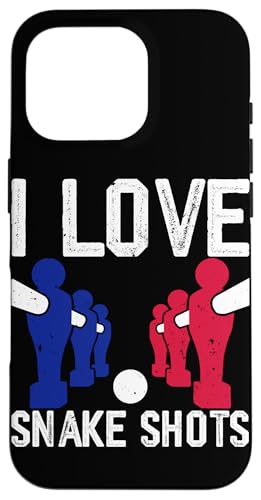 Ich liebe Snake Shots Hülle für iPhone 16 Pro Ich liebe Snake Shots Hülle für iPhone 16 Pro von Funny Foosball Player Soccer Joke