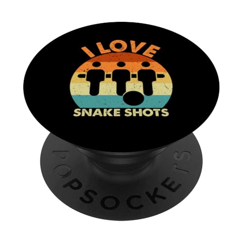 Ich liebe Snake Shots PopSockets Klebender PopGrip Ich liebe Snake Shots PopSockets Klebender PopGrip von Funny Foosball Player Soccer Joke