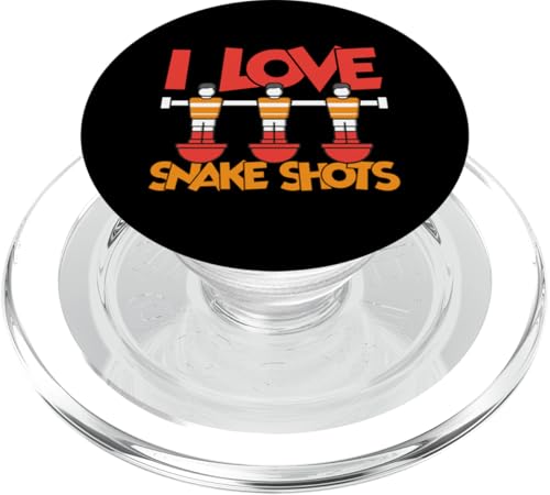Ich liebe Snake Shots PopSockets PopGrip für MagSafe Ich liebe Snake Shots PopSockets PopGrip für MagSafe von Funny Foosball Player Soccer Joke