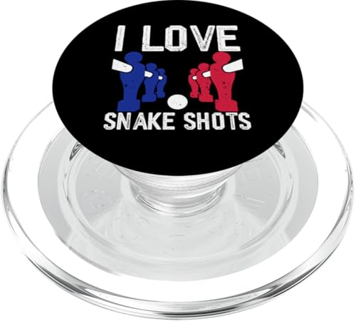 Ich liebe Snake Shots PopSockets PopGrip für MagSafe Ich liebe Snake Shots PopSockets PopGrip für MagSafe von Funny Foosball Player Soccer Joke