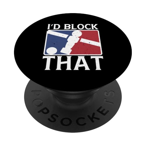 Ich würde das blockieren PopSockets Klebender PopGrip Ich würde das blockieren PopSockets Klebender PopGrip von Funny Foosball Player Soccer Joke