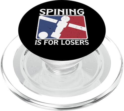 Spining ist für Verlierer PopSockets PopGrip für MagSafe von Funny Foosball Player Soccer Joke