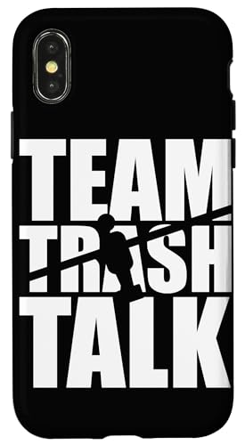 Team Trash Talk Hülle für iPhone X/XS von Funny Foosball Player Soccer Joke