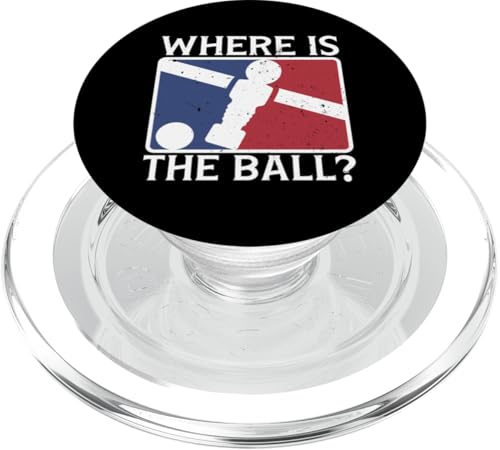 Wo ist der Ball? PopSockets PopGrip für MagSafe von Funny Foosball Player Soccer Joke