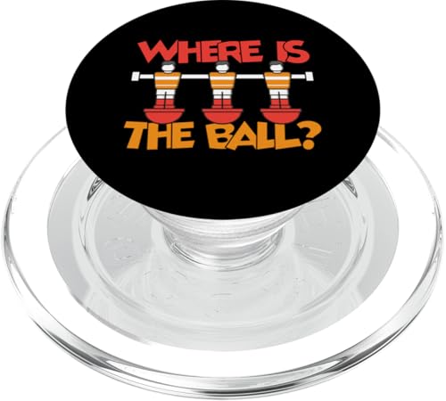 Wo ist der Ball? PopSockets PopGrip für MagSafe von Funny Foosball Player Soccer Joke