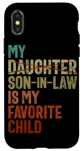 Mein Schwiegersohn ist mein Lieblingskind, das im Retro-Stil ersetzt wurde Hülle für iPhone X/XS Mein Schwiegersohn ist mein Lieblingskind, das im Retro-Stil ersetzt wurde Hülle für iPhone X/XS von Funny Gifts For Son In Law Graphic