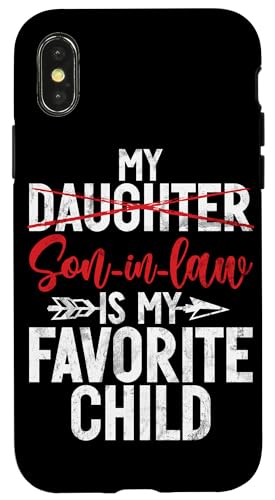 Mein Schwiegersohn ist mein Lieblingskind, das im Retro-Stil ersetzt wurde Hülle für iPhone X/XS Mein Schwiegersohn ist mein Lieblingskind, das im Retro-Stil ersetzt wurde Hülle für iPhone X/XS von Funny Gifts For Son In Law Graphic