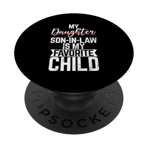 Mein Schwiegersohn ist mein Lieblingskind, das im Retro-Stil ersetzt wurde PopSockets Klebender PopGrip Mein Schwiegersohn ist mein Lieblingskind, das im Retro-Stil ersetzt wurde PopSockets Klebender PopGrip von Funny Gifts For Son In Law Graphic