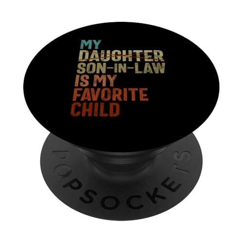 Mein Schwiegersohn ist mein Lieblingskind, das im Retro-Stil ersetzt wurde PopSockets Klebender PopGrip Mein Schwiegersohn ist mein Lieblingskind, das im Retro-Stil ersetzt wurde PopSockets Klebender PopGrip von Funny Gifts For Son In Law Graphic