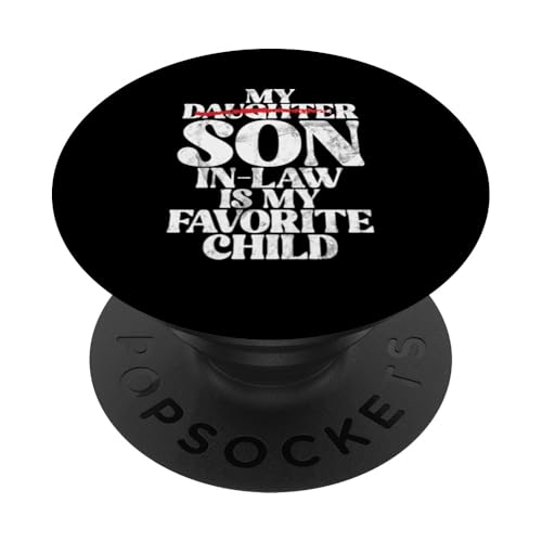 Mein Schwiegersohn ist mein Lieblingskind, das im Retro-Stil ersetzt wurde PopSockets Klebender PopGrip Mein Schwiegersohn ist mein Lieblingskind, das im Retro-Stil ersetzt wurde PopSockets Klebender PopGrip von Funny Gifts For Son In Law Graphic