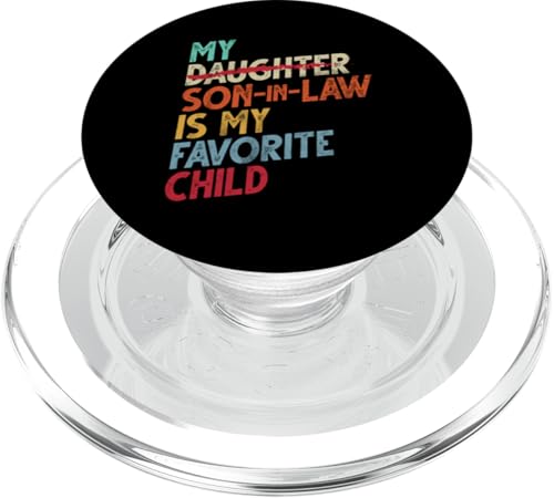 Mein Schwiegersohn ist mein Lieblingskind, das im Retro-Stil ersetzt wurde PopSockets PopGrip für MagSafe Mein Schwiegersohn ist mein Lieblingskind, das im Retro-Stil ersetzt wurde PopSockets PopGrip für MagSafe von Funny Gifts For Son In Law Graphic