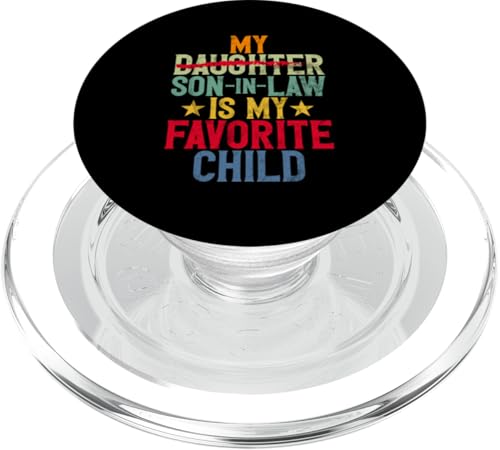 Mein Schwiegersohn ist mein Lieblingskind, das im Retro-Stil ersetzt wurde PopSockets PopGrip für MagSafe Mein Schwiegersohn ist mein Lieblingskind, das im Retro-Stil ersetzt wurde PopSockets PopGrip für MagSafe von Funny Gifts For Son In Law Graphic
