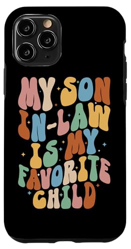 Mein Schwiegersohn ist mein Lieblingskind Familie Retro Humor Groovy Hülle für iPhone 11 Pro Mein Schwiegersohn ist mein Lieblingskind Familie Retro Humor Groovy Hülle für iPhone 11 Pro von Funny Gifts For Son In Law Graphic