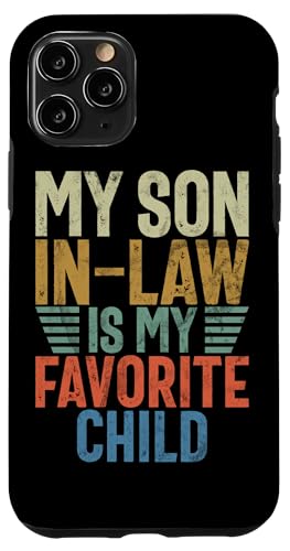 Mein Schwiegersohn ist mein Lieblingskind Familienhumor Retro Hülle für iPhone 11 Pro Mein Schwiegersohn ist mein Lieblingskind Familienhumor Retro Hülle für iPhone 11 Pro von Funny Gifts For Son In Law Graphic