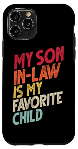 Mein Schwiegersohn ist mein Lieblingskind Familienhumor Retro Hülle für iPhone 11 Pro Mein Schwiegersohn ist mein Lieblingskind Familienhumor Retro Hülle für iPhone 11 Pro von Funny Gifts For Son In Law Graphic