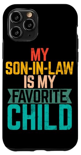 Mein Schwiegersohn ist mein Lieblingskind Familienhumor Retro Hülle für iPhone 11 Pro Mein Schwiegersohn ist mein Lieblingskind Familienhumor Retro Hülle für iPhone 11 Pro von Funny Gifts For Son In Law Graphic