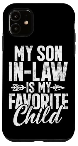 Mein Schwiegersohn ist mein Lieblingskind Familienhumor Retro Hülle für iPhone 11 Mein Schwiegersohn ist mein Lieblingskind Familienhumor Retro Hülle für iPhone 11 von Funny Gifts For Son In Law Graphic