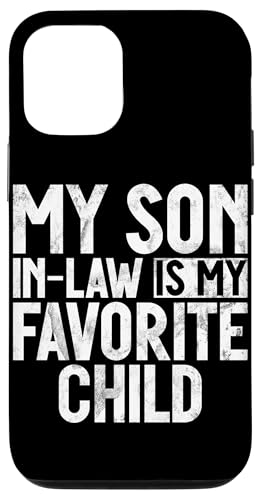 Mein Schwiegersohn ist mein Lieblingskind Familienhumor Retro Hülle für iPhone 12/12 Pro Mein Schwiegersohn ist mein Lieblingskind Familienhumor Retro Hülle für iPhone 12/12 Pro von Funny Gifts For Son In Law Graphic