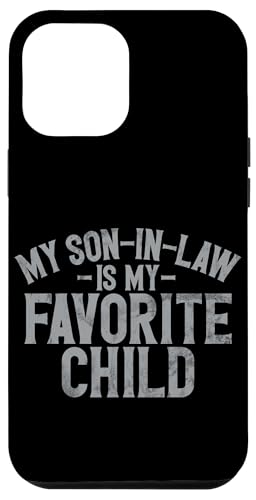 Mein Schwiegersohn ist mein Lieblingskind Familienhumor Retro Hülle für iPhone 12 Pro Max Mein Schwiegersohn ist mein Lieblingskind Familienhumor Retro Hülle für iPhone 12 Pro Max von Funny Gifts For Son In Law Graphic