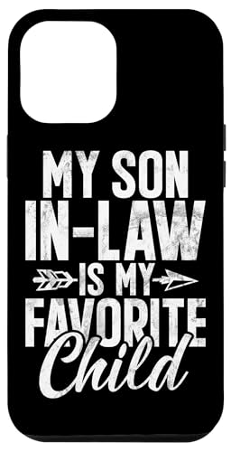 Mein Schwiegersohn ist mein Lieblingskind Familienhumor Retro Hülle für iPhone 12 Pro Max Mein Schwiegersohn ist mein Lieblingskind Familienhumor Retro Hülle für iPhone 12 Pro Max von Funny Gifts For Son In Law Graphic