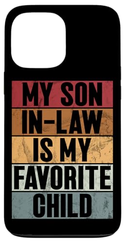 Mein Schwiegersohn ist mein Lieblingskind Familienhumor Retro Hülle für iPhone 13 Pro Max Mein Schwiegersohn ist mein Lieblingskind Familienhumor Retro Hülle für iPhone 13 Pro Max von Funny Gifts For Son In Law Graphic