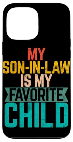 Mein Schwiegersohn ist mein Lieblingskind Familienhumor Retro Hülle für iPhone 13 Pro Max Mein Schwiegersohn ist mein Lieblingskind Familienhumor Retro Hülle für iPhone 13 Pro Max von Funny Gifts For Son In Law Graphic