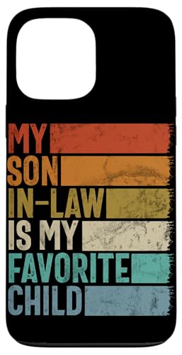 Mein Schwiegersohn ist mein Lieblingskind Familienhumor Retro Hülle für iPhone 13 Pro Max Mein Schwiegersohn ist mein Lieblingskind Familienhumor Retro Hülle für iPhone 13 Pro Max von Funny Gifts For Son In Law Graphic