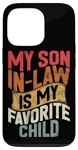 Mein Schwiegersohn ist mein Lieblingskind Familienhumor Retro Hülle für iPhone 13 Pro Mein Schwiegersohn ist mein Lieblingskind Familienhumor Retro Hülle für iPhone 13 Pro von Funny Gifts For Son In Law Graphic