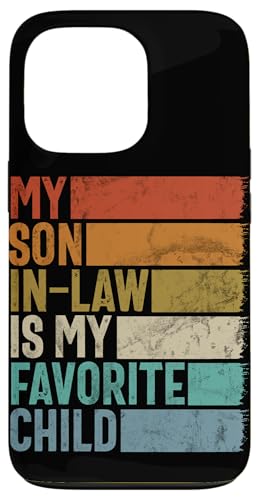 Mein Schwiegersohn ist mein Lieblingskind Familienhumor Retro Hülle für iPhone 13 Pro Mein Schwiegersohn ist mein Lieblingskind Familienhumor Retro Hülle für iPhone 13 Pro von Funny Gifts For Son In Law Graphic