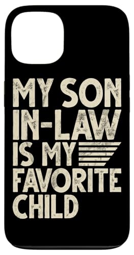 Mein Schwiegersohn ist mein Lieblingskind Familienhumor Retro Hülle für iPhone 13 Mein Schwiegersohn ist mein Lieblingskind Familienhumor Retro Hülle für iPhone 13 von Funny Gifts For Son In Law Graphic