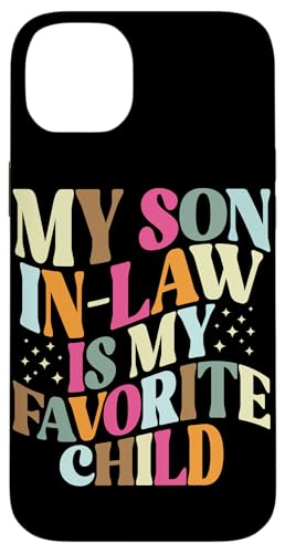 Mein Schwiegersohn ist mein Lieblingskind Familienhumor Retro Hülle für iPhone 14 Plus Mein Schwiegersohn ist mein Lieblingskind Familienhumor Retro Hülle für iPhone 14 Plus von Funny Gifts For Son In Law Graphic