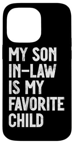 Mein Schwiegersohn ist mein Lieblingskind Familienhumor Retro Hülle für iPhone 14 Pro Max Mein Schwiegersohn ist mein Lieblingskind Familienhumor Retro Hülle für iPhone 14 Pro Max von Funny Gifts For Son In Law Graphic