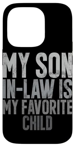 Mein Schwiegersohn ist mein Lieblingskind Familienhumor Retro Hülle für iPhone 14 Pro Mein Schwiegersohn ist mein Lieblingskind Familienhumor Retro Hülle für iPhone 14 Pro von Funny Gifts For Son In Law Graphic