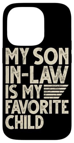 Mein Schwiegersohn ist mein Lieblingskind Familienhumor Retro Hülle für iPhone 14 Pro Mein Schwiegersohn ist mein Lieblingskind Familienhumor Retro Hülle für iPhone 14 Pro von Funny Gifts For Son In Law Graphic