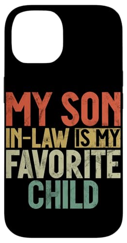 Mein Schwiegersohn ist mein Lieblingskind Familienhumor Retro Hülle für iPhone 14 Mein Schwiegersohn ist mein Lieblingskind Familienhumor Retro Hülle für iPhone 14 von Funny Gifts For Son In Law Graphic