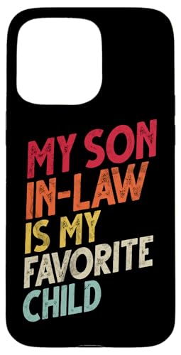 Mein Schwiegersohn ist mein Lieblingskind Familienhumor Retro Hülle für iPhone 15 Pro Max Mein Schwiegersohn ist mein Lieblingskind Familienhumor Retro Hülle für iPhone 15 Pro Max von Funny Gifts For Son In Law Graphic