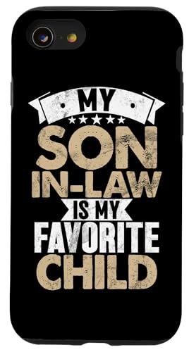 Mein Schwiegersohn ist mein Lieblingskind Familienhumor Retro Hülle für iPhone SE (2020) / 7 / 8 von Funny Gifts For Son In Law Graphic