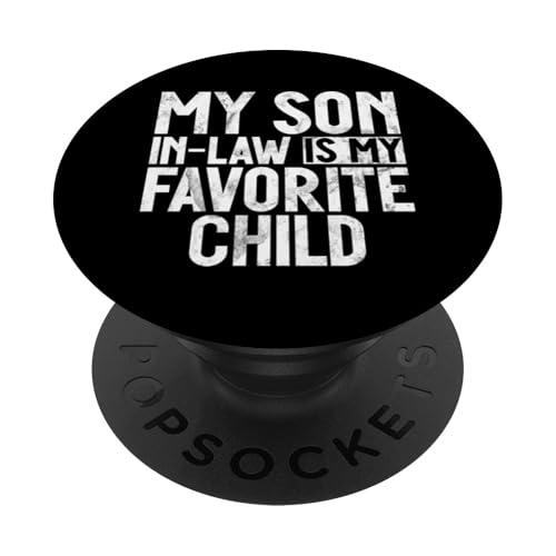 Mein Schwiegersohn ist mein Lieblingskind Familienhumor Retro PopSockets Klebender PopGrip Mein Schwiegersohn ist mein Lieblingskind Familienhumor Retro PopSockets Klebender PopGrip von Funny Gifts For Son In Law Graphic