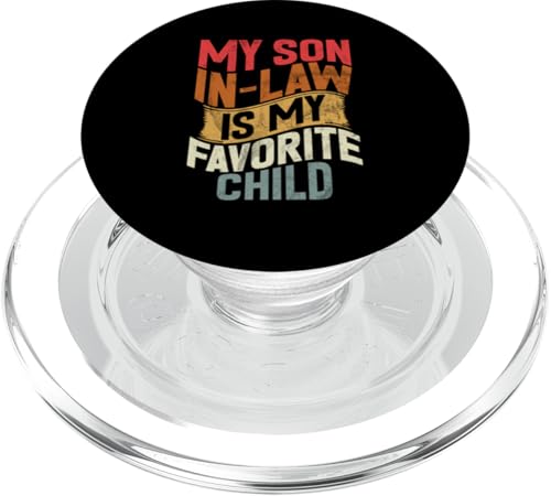 Mein Schwiegersohn ist mein Lieblingskind Familienhumor Retro PopSockets PopGrip für MagSafe Mein Schwiegersohn ist mein Lieblingskind Familienhumor Retro PopSockets PopGrip für MagSafe von Funny Gifts For Son In Law Graphic